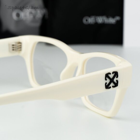 Off-White Men Eyeglasses White Square OERJ07E STYLE 7E 0100 NEW AUTHENTIC - Picture 5 of 8